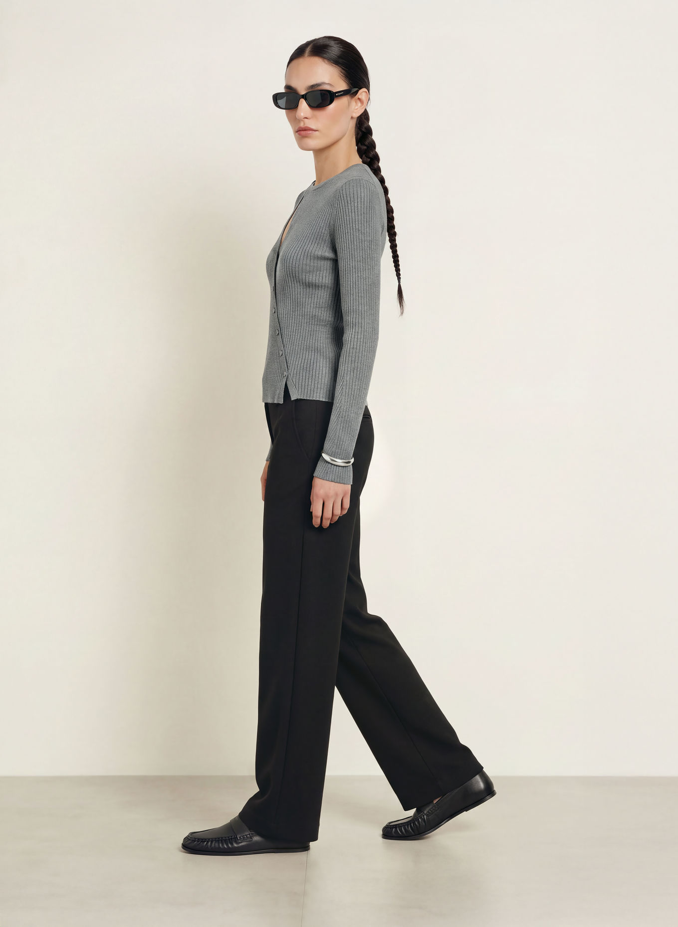 ALLSAINTS Gilet CRUZ: GRIS