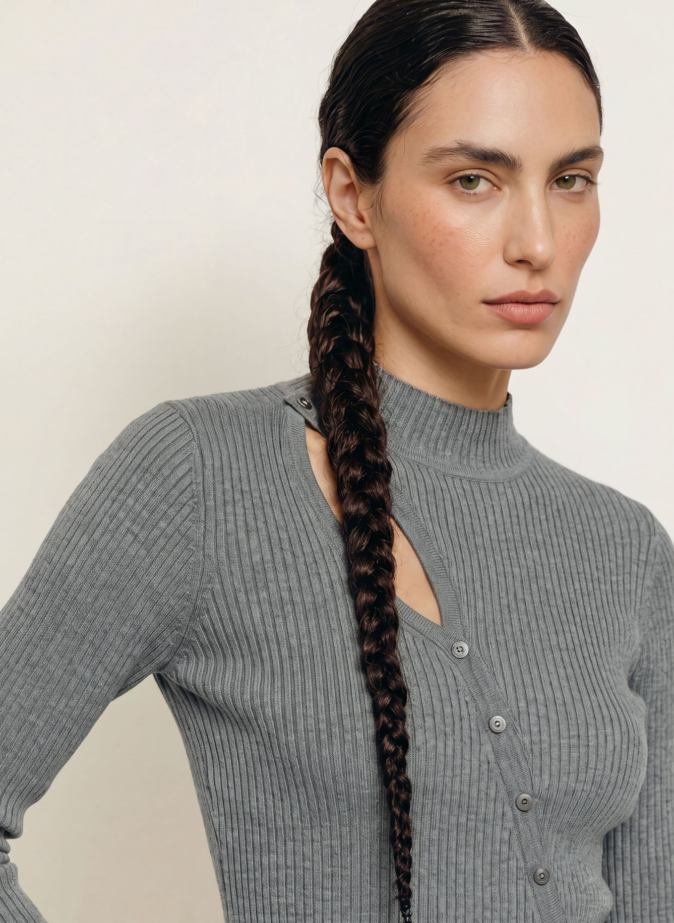 ALLSAINTS Gilet CRUZ: GRIS