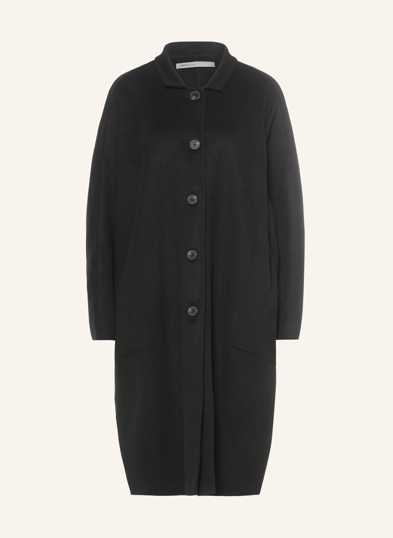 ALLSAINTS Oversized-Wollmantel EFFIE: SCHWARZ