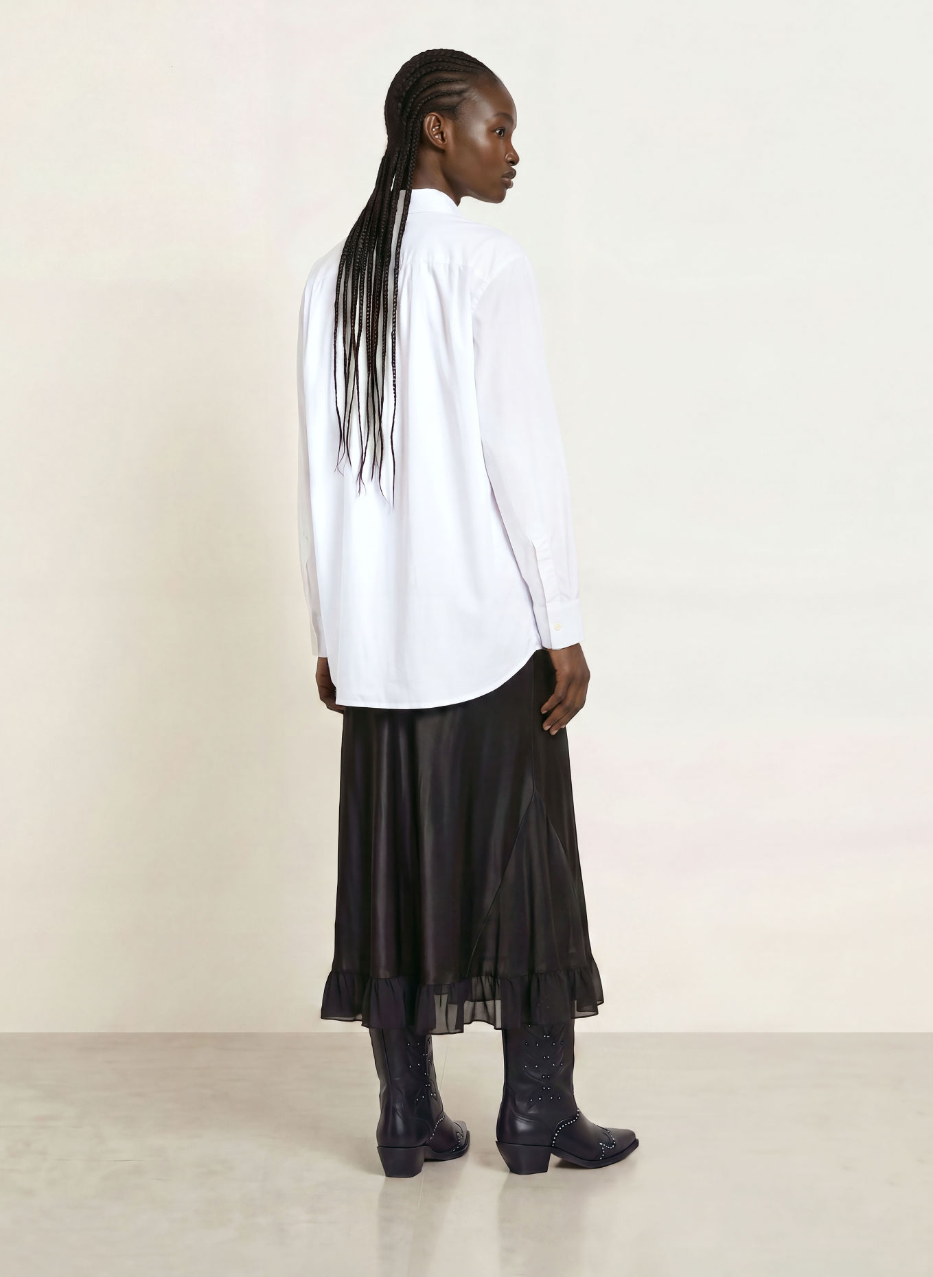 ALLSAINTS Chemisier oversize KAIA: BLANC
