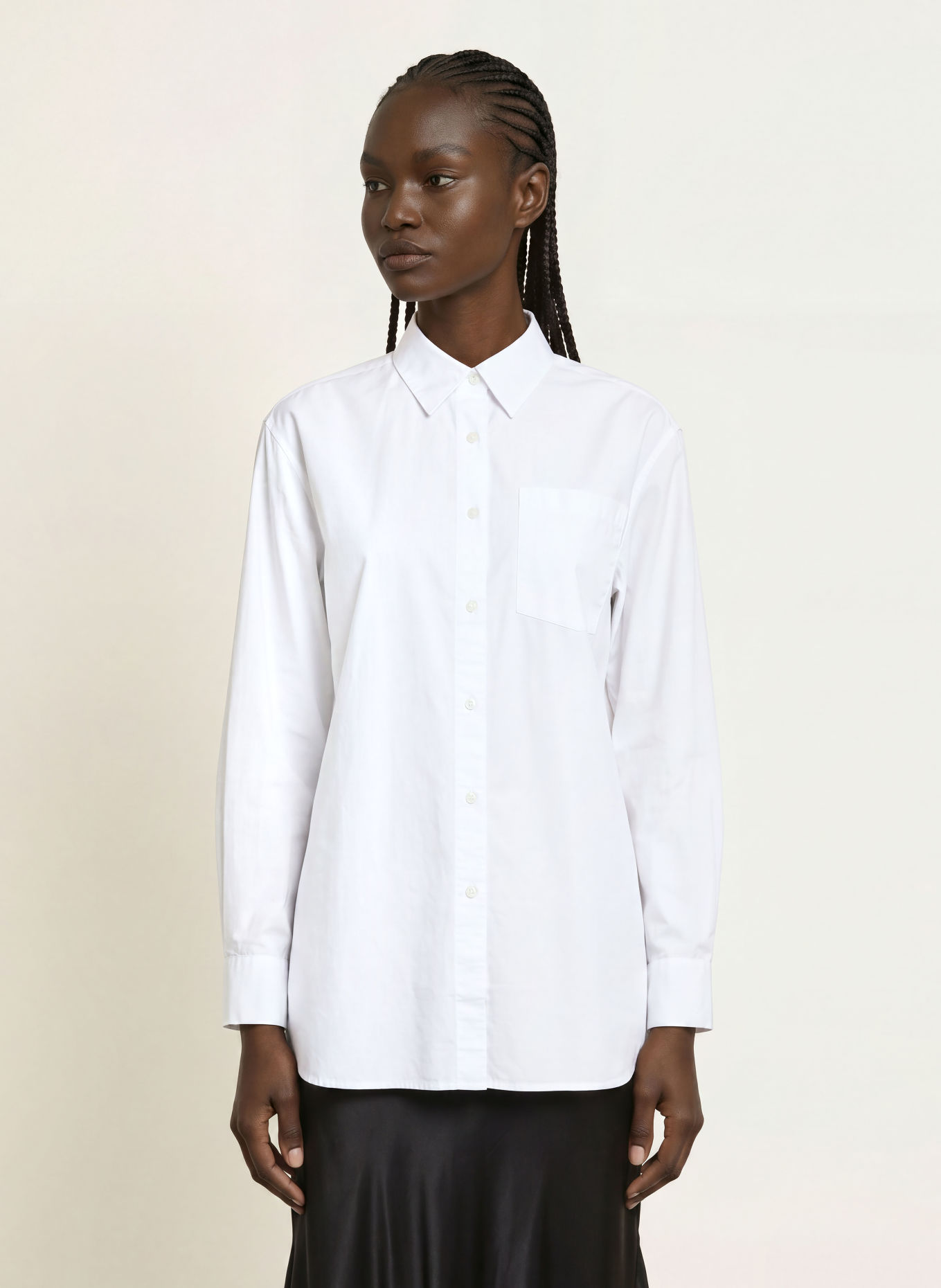 ALLSAINTS Chemisier oversize KAIA: BLANC