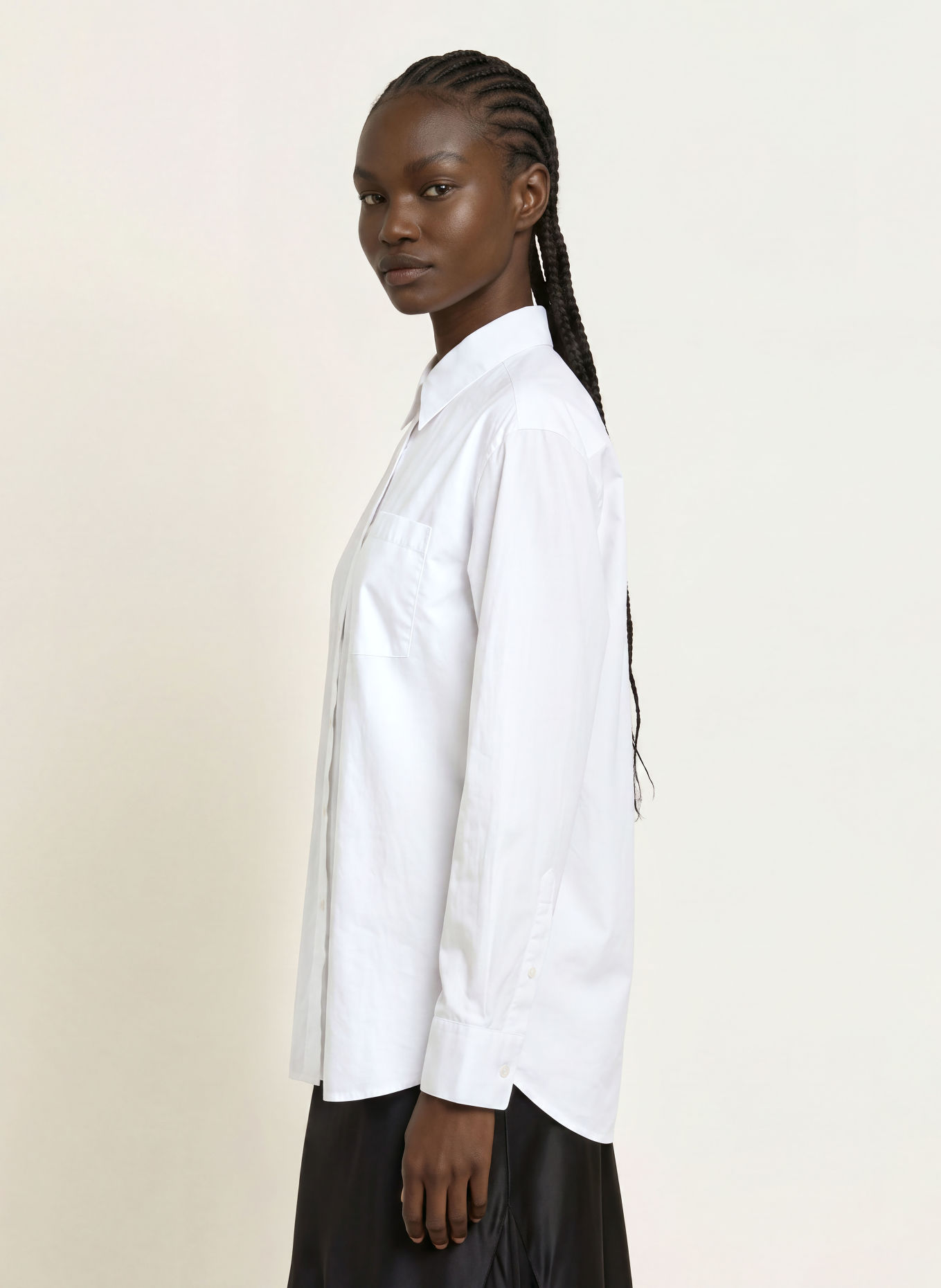 ALLSAINTS Chemisier oversize KAIA: BLANC