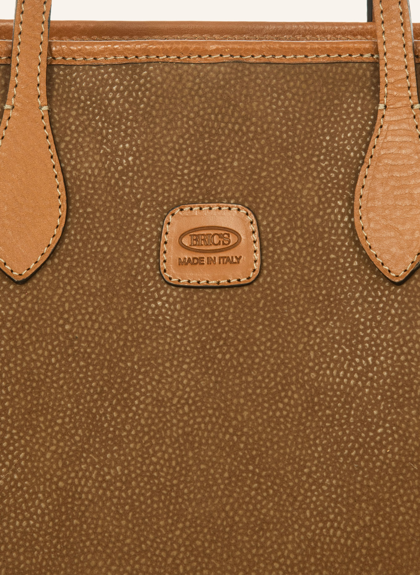 BRIC'S Sac cabas OPERA MEDIUM avec compartiment pour ordinateur portable: MARRON / CHAMEAU