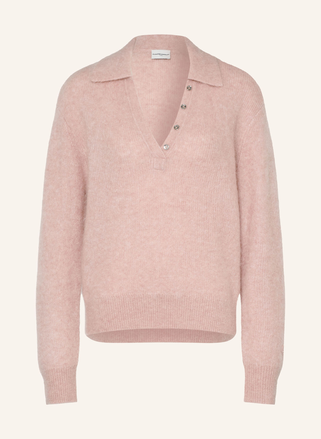 CLAUDIE PIERLOT Pullover mit Mohair: HELLROSA