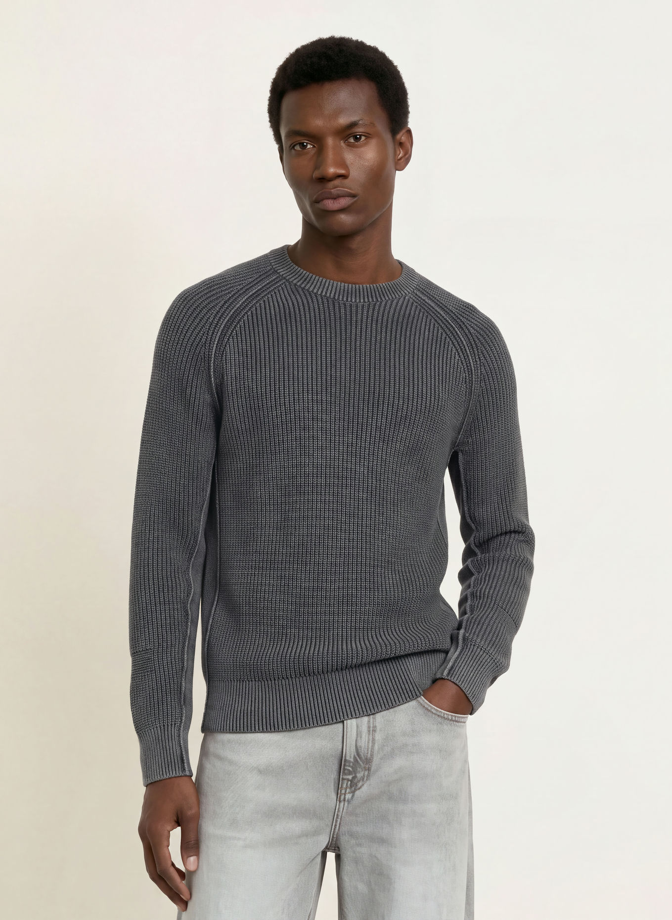 ALLSAINTS Trui KIT: DONKERGRIJS / ZWART