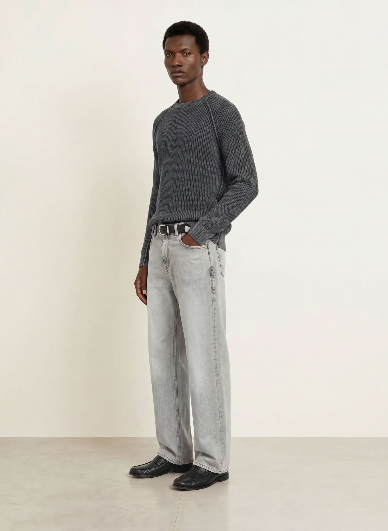 ALLSAINTS Trui KIT: DONKERGRIJS / ZWART