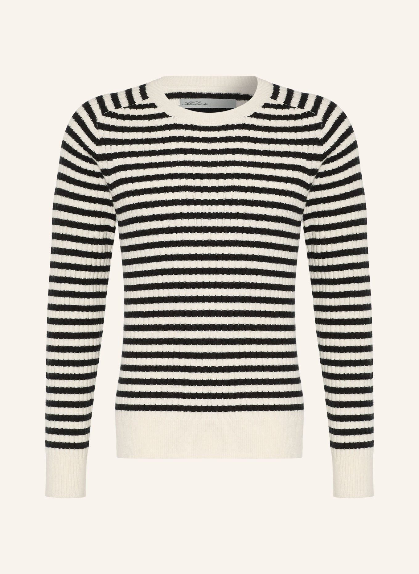 ALLSAINTS Pullover ARLO: SCHWARZ / ECRU