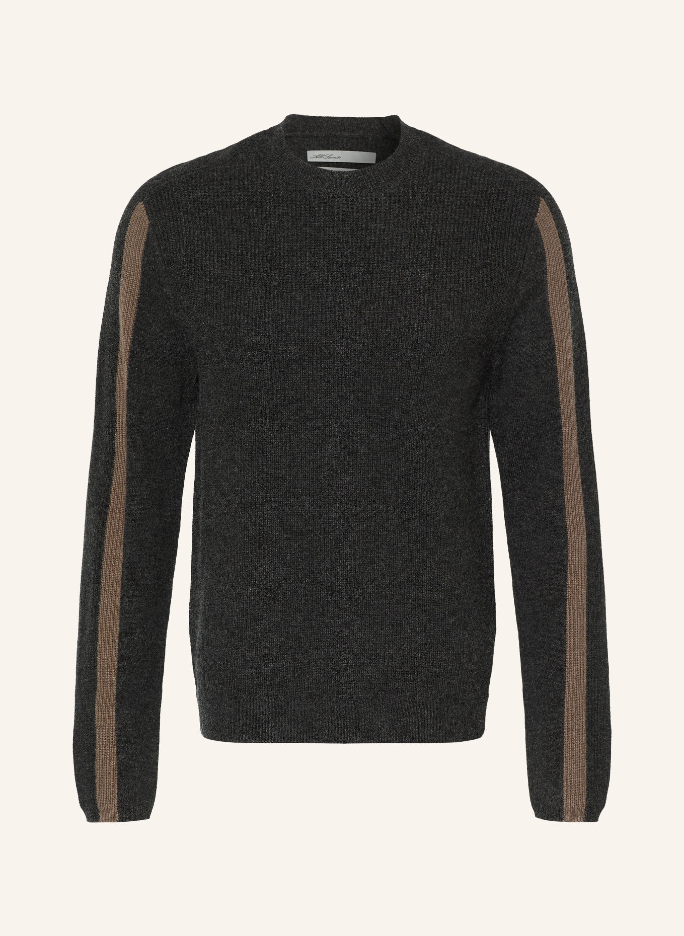 ALLSAINTS Pullover HAWKE: DUNKELGRAU / TAUPE