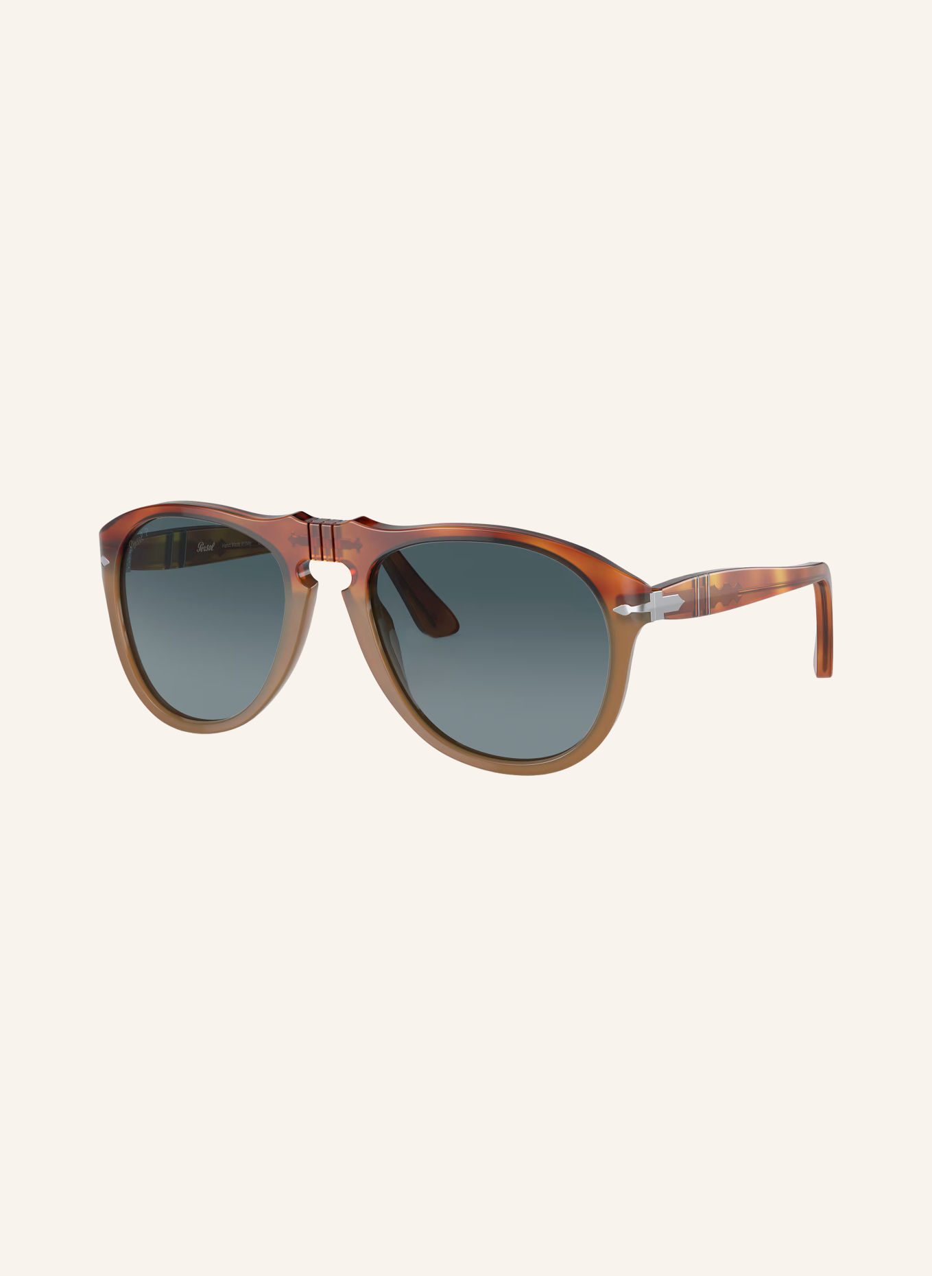 Persol Sunglasses PO0649: HAVANA/BLUE POLARIZED