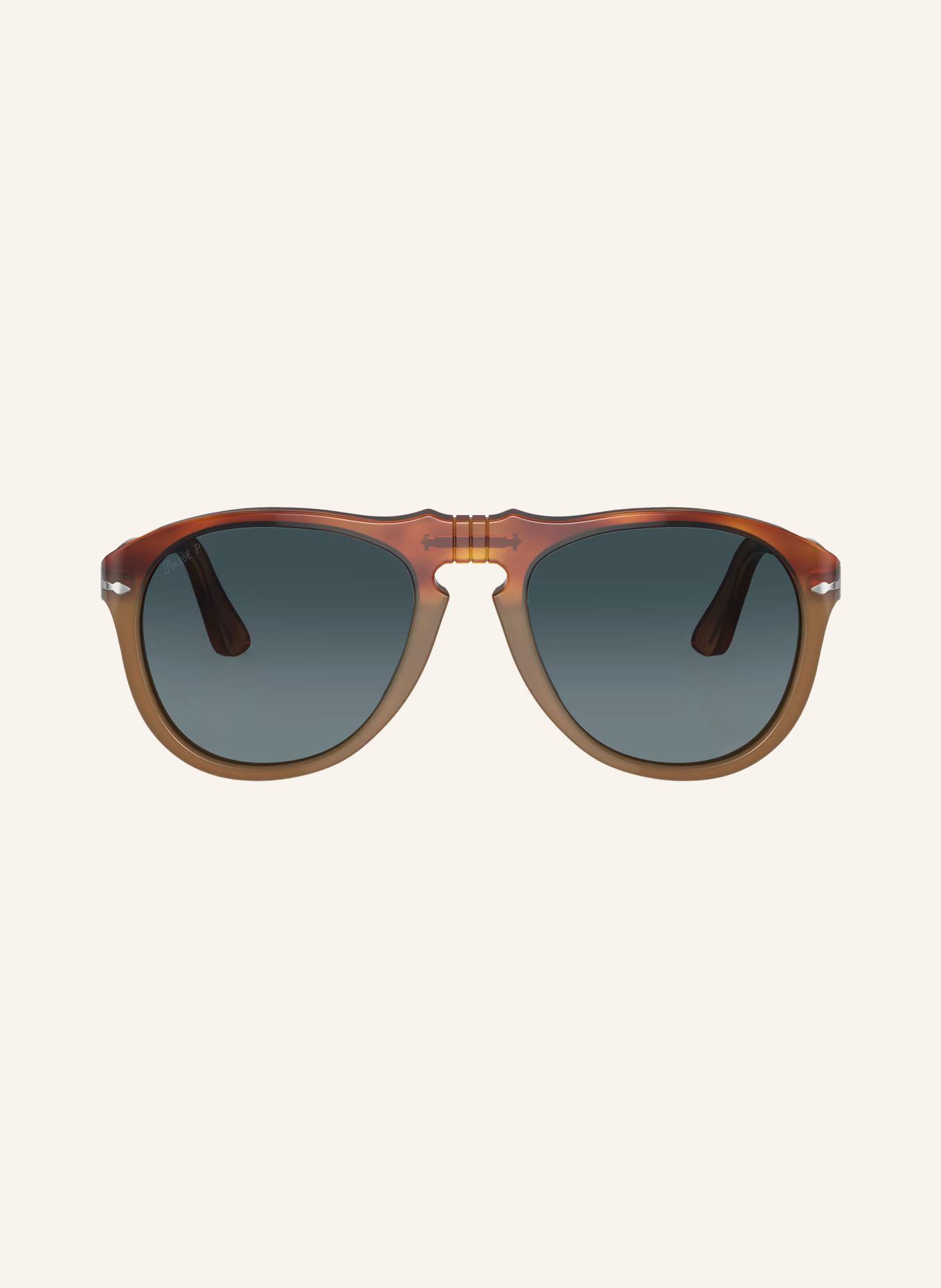 Persol Sunglasses PO0649: HAVANA/BLUE POLARIZED