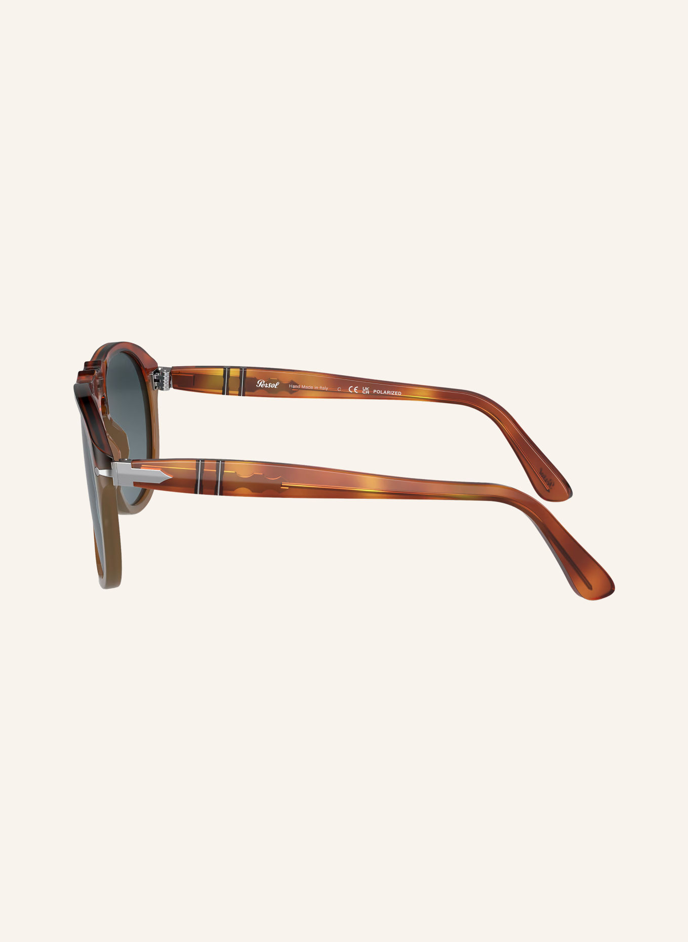 Persol Sunglasses PO0649: HAVANA/BLUE POLARIZED