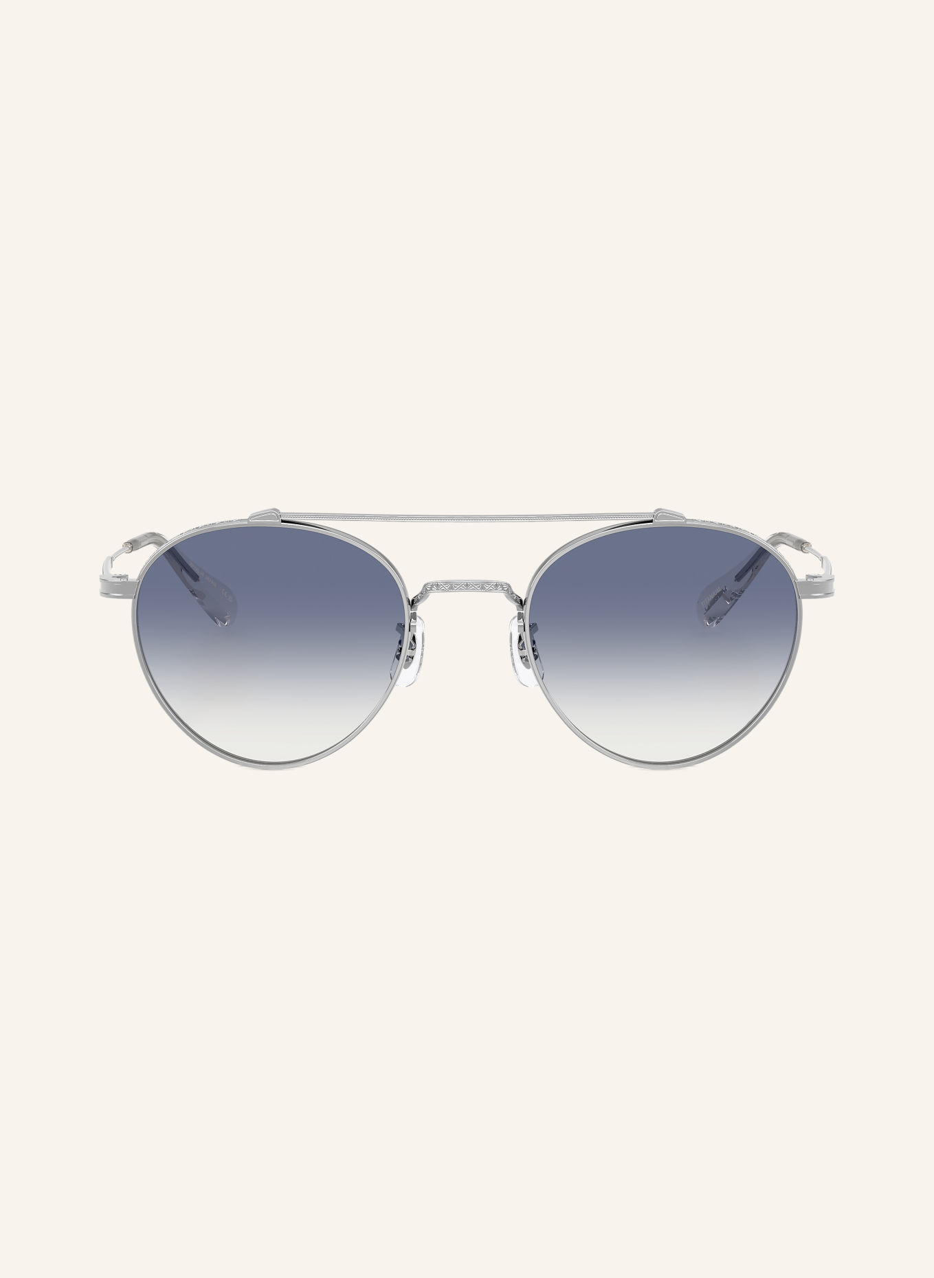 OLIVER PEOPLES OV1223ST BRUNNER Sunglasses: SILVER/LIGHT BLUE GRADIENT
