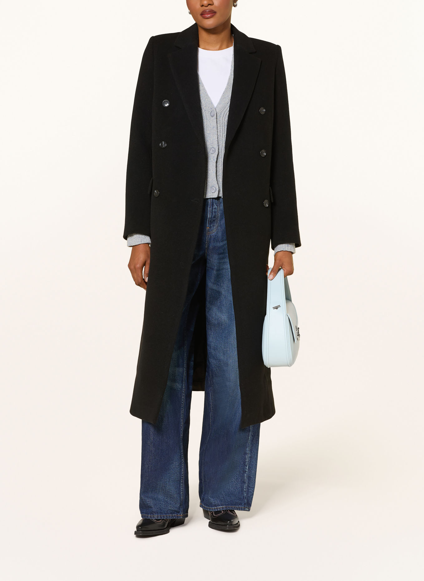 SAMSØE SAMSØE Wool coat FALCON: BLACK