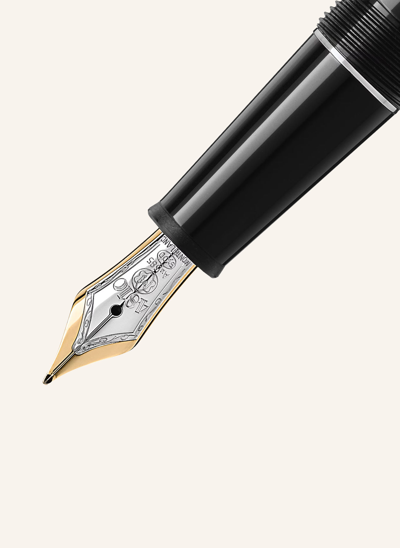 MONTBLANC Pióro wieczne MEISTERSTÜCK LEGRANDE PLATINUM LINE: CZARNY / SREBRNY