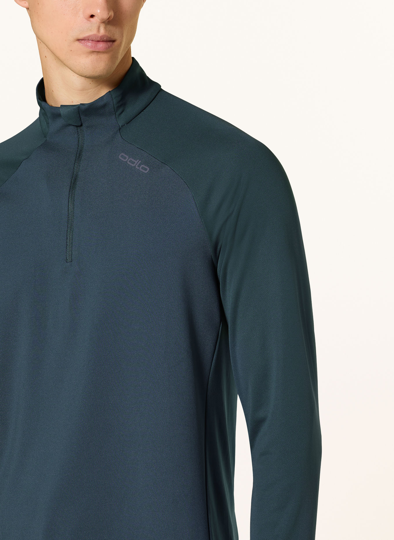 odlo Tricou de alergare ESSENTIAL CERAMIWARM: PETROL