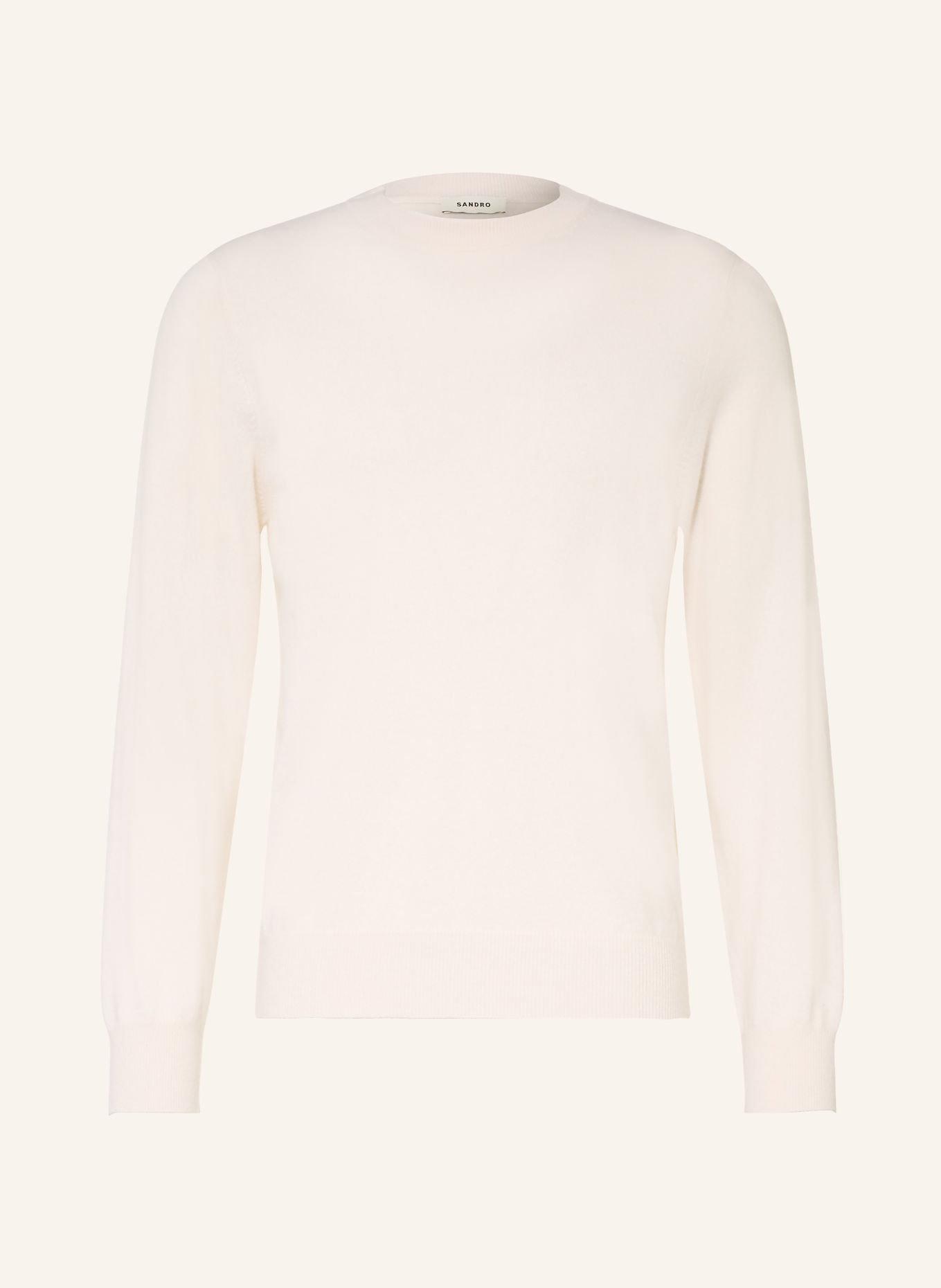 SANDRO Cashmere-Pullover: ECRU