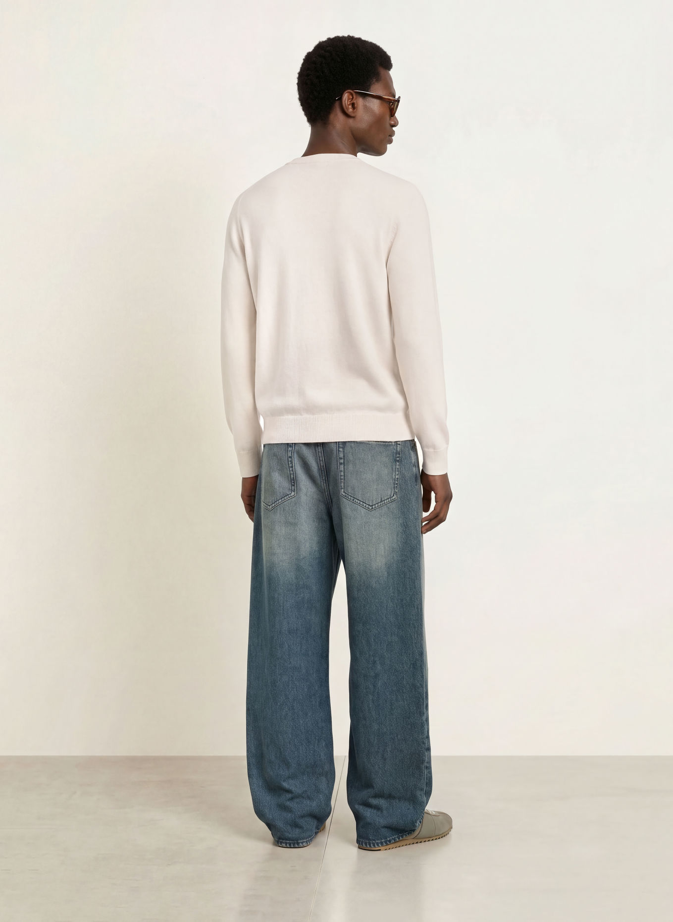 SANDRO Cashmere-Pullover: ECRU