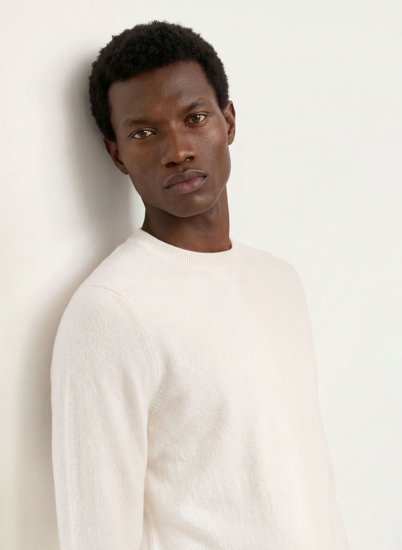 SANDRO Cashmere-Pullover: ECRU