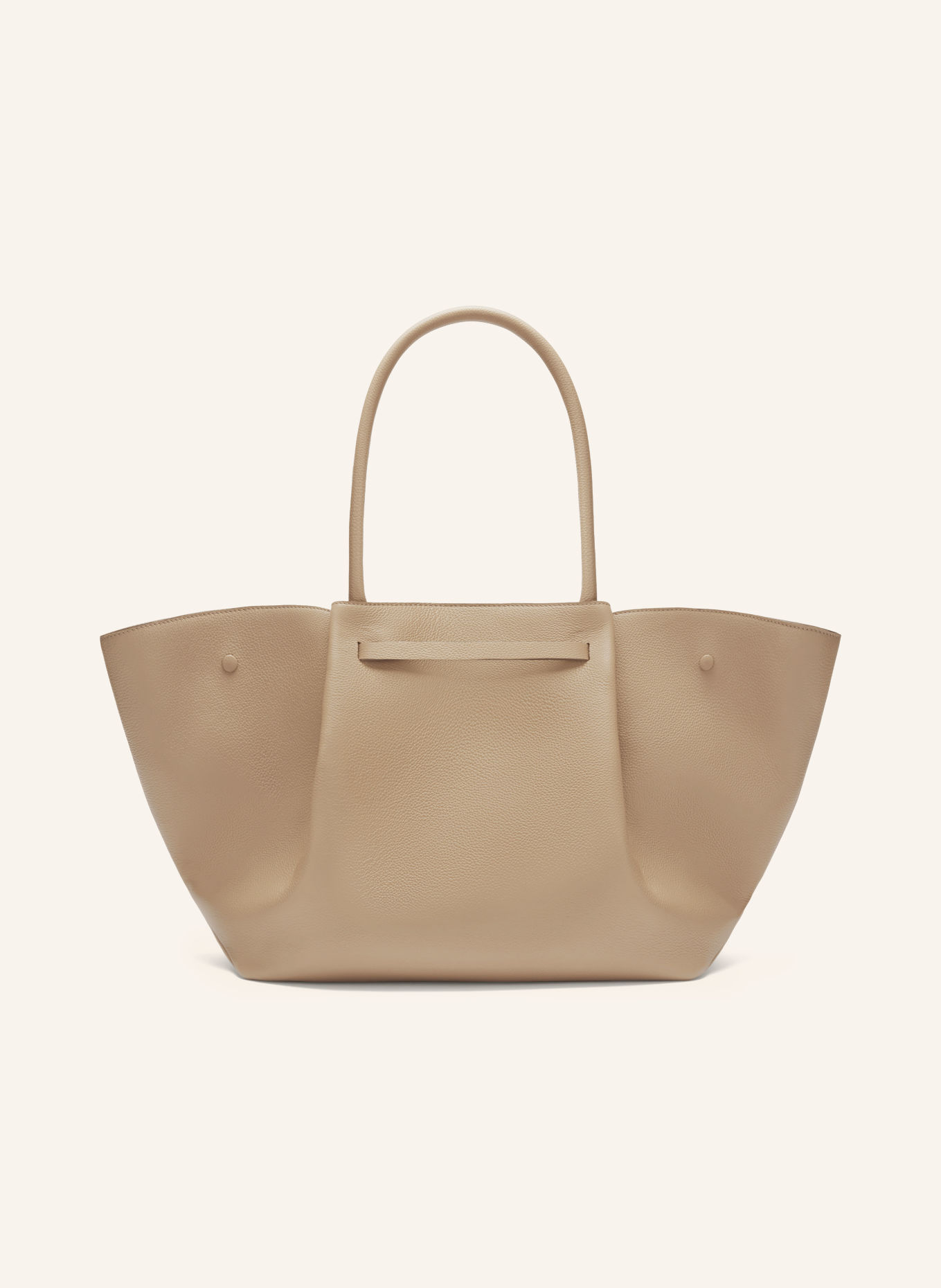 DEMELLIER Shoppers THE NEW YORK LARGE: BEIGE / GOUD