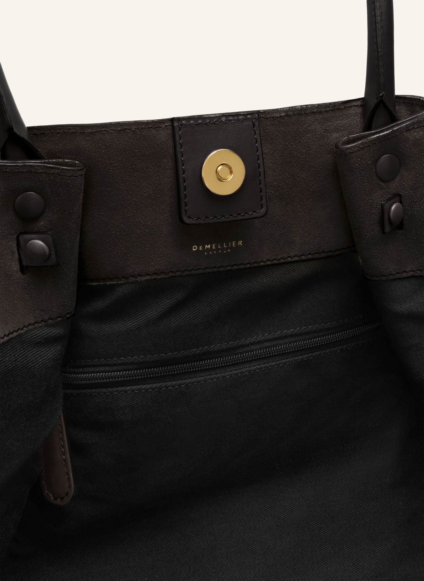 DEMELLIER Shopper THE NEW YORK LARGE: DUNKELBRAUN