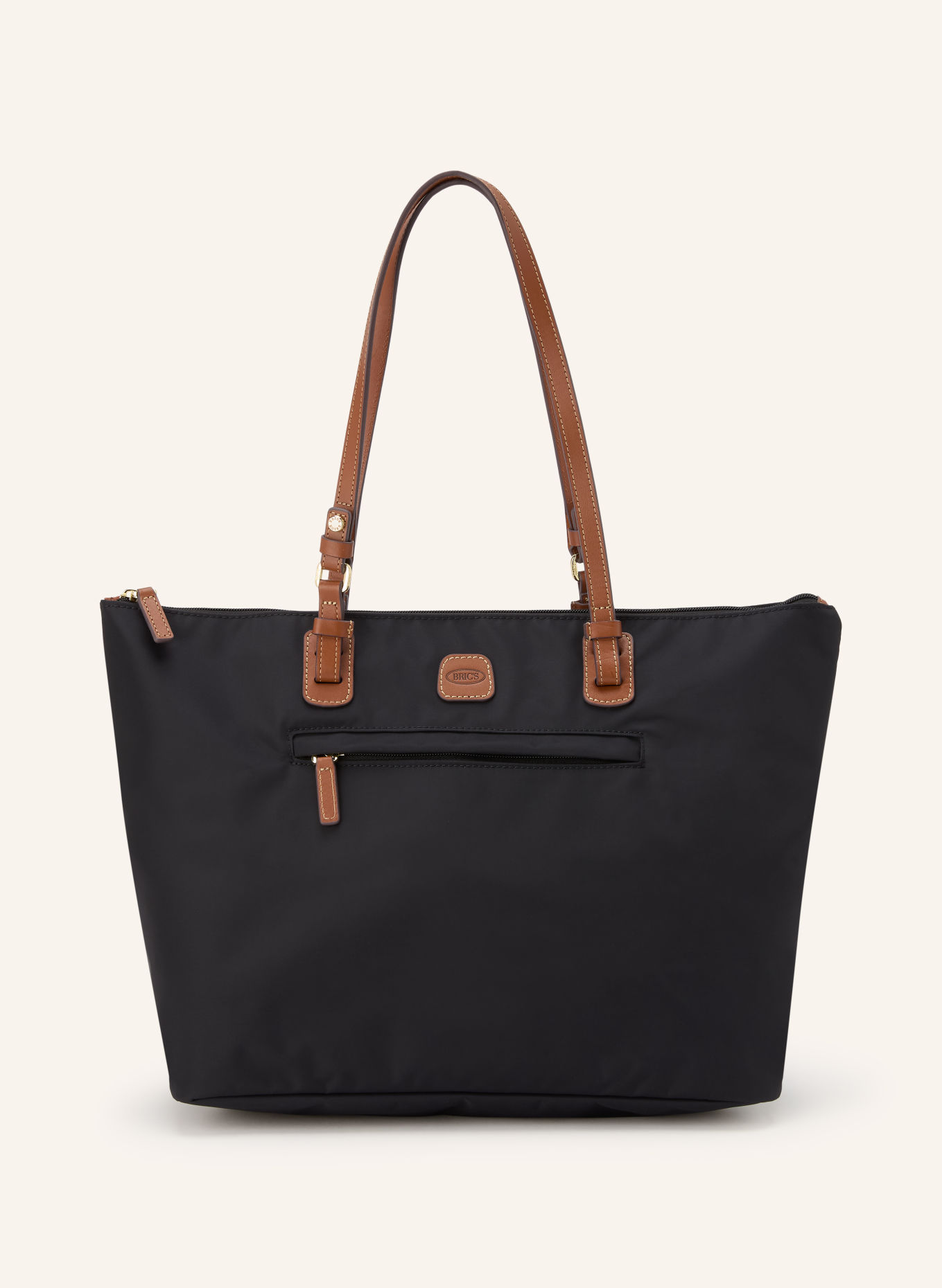 BRIC'S Geantă de cumpărături X-COLLECTION cu husă: NEGRU / AUR / MARO