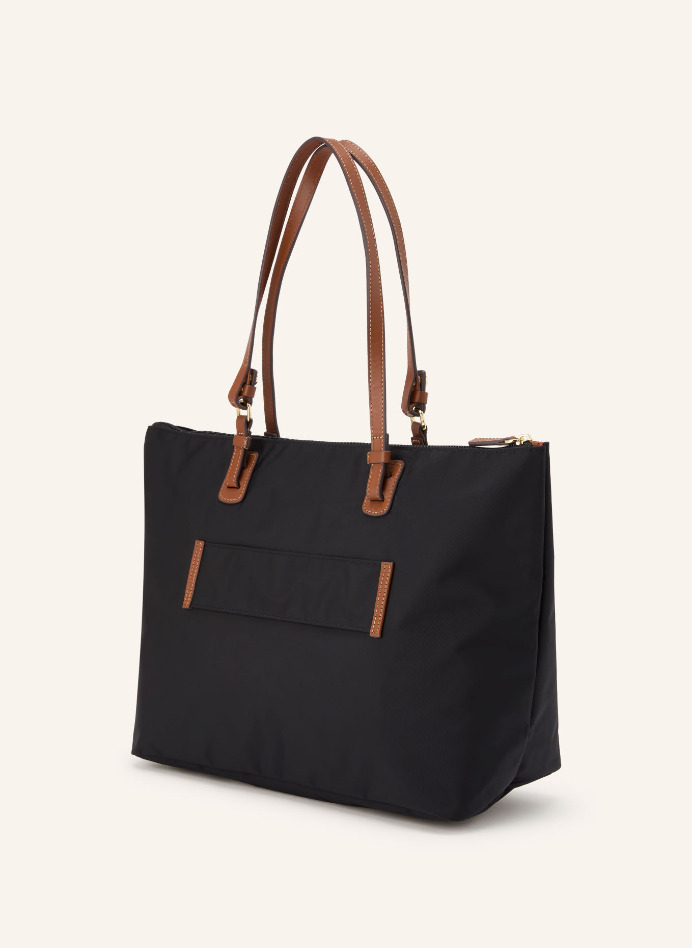BRIC'S Geantă de cumpărături X-COLLECTION cu husă: NEGRU / AUR / MARO