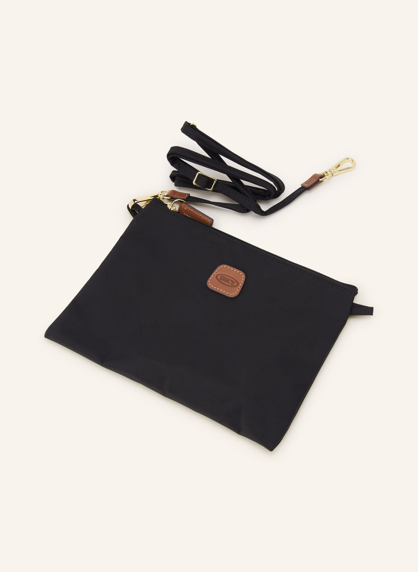 BRIC'S Geantă de cumpărături X-COLLECTION cu husă: NEGRU / AUR / MARO