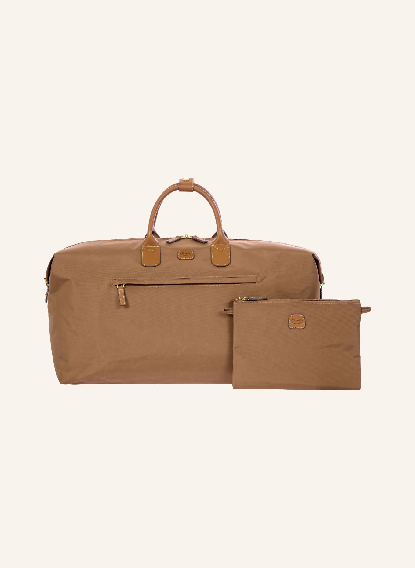 BRIC'S Weekend bag X-TRAVEL: BROWN / GOLD