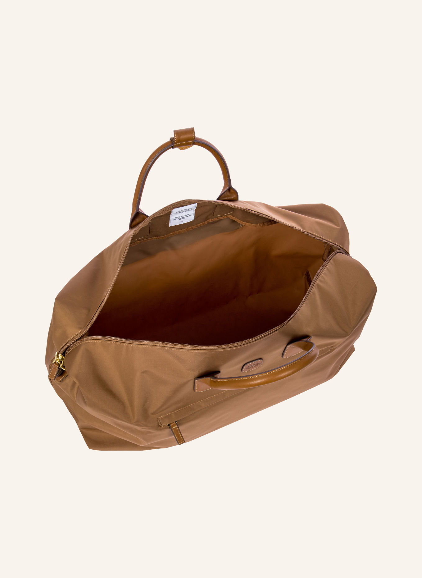 BRIC'S Weekend bag X-TRAVEL: BROWN / GOLD