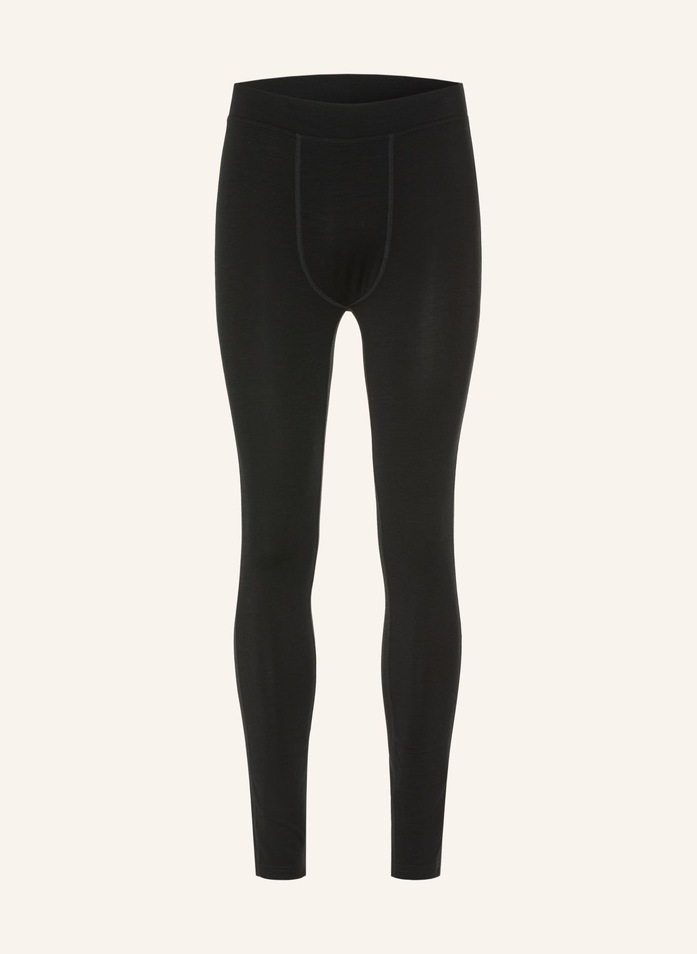 WE NORWEGIANS Funktionswäsche-Hose LONG JOHNS aus Merinowolle: SCHWARZ