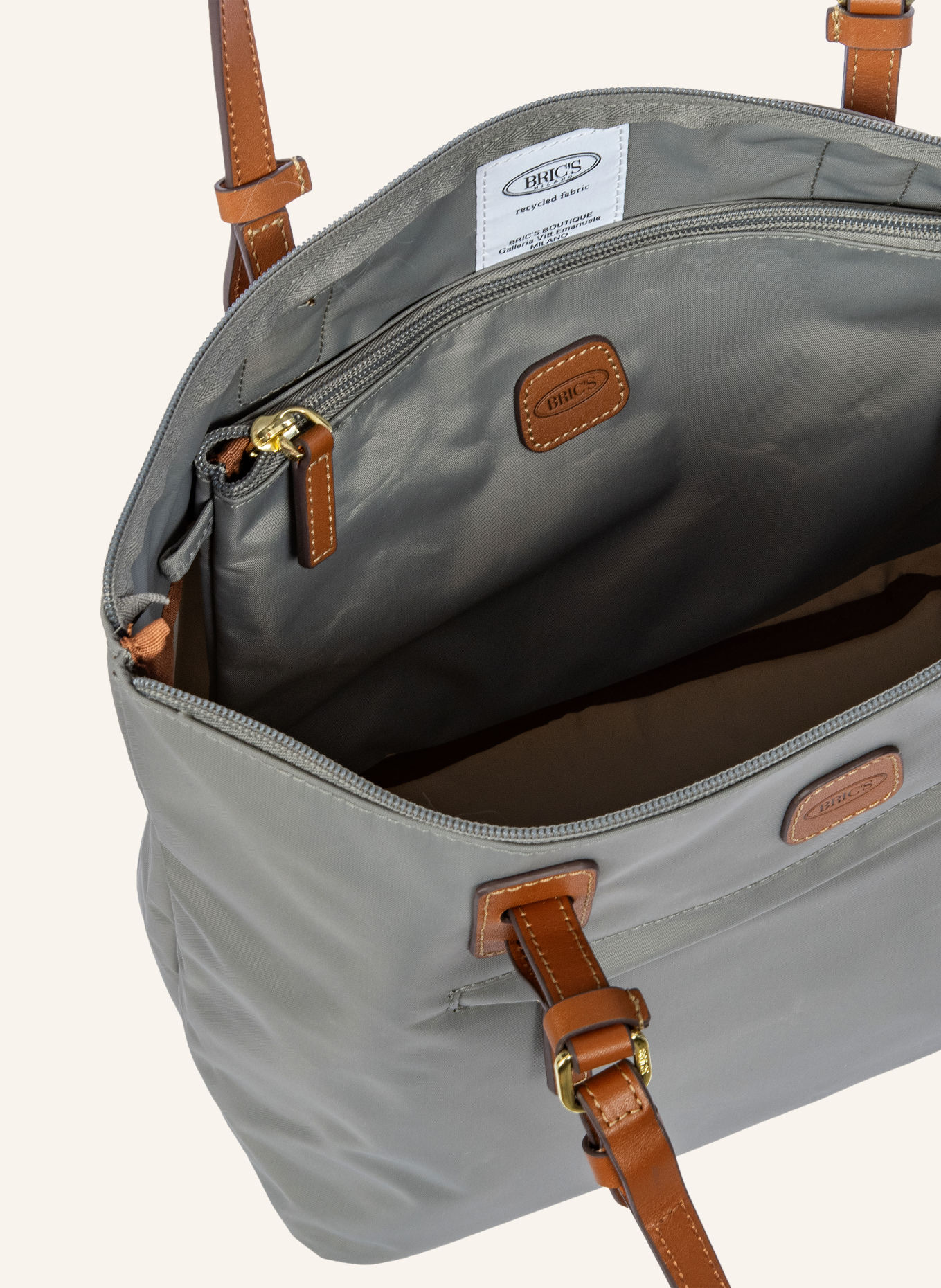 BRIC'S Shoulder bag with pouch: GRAY