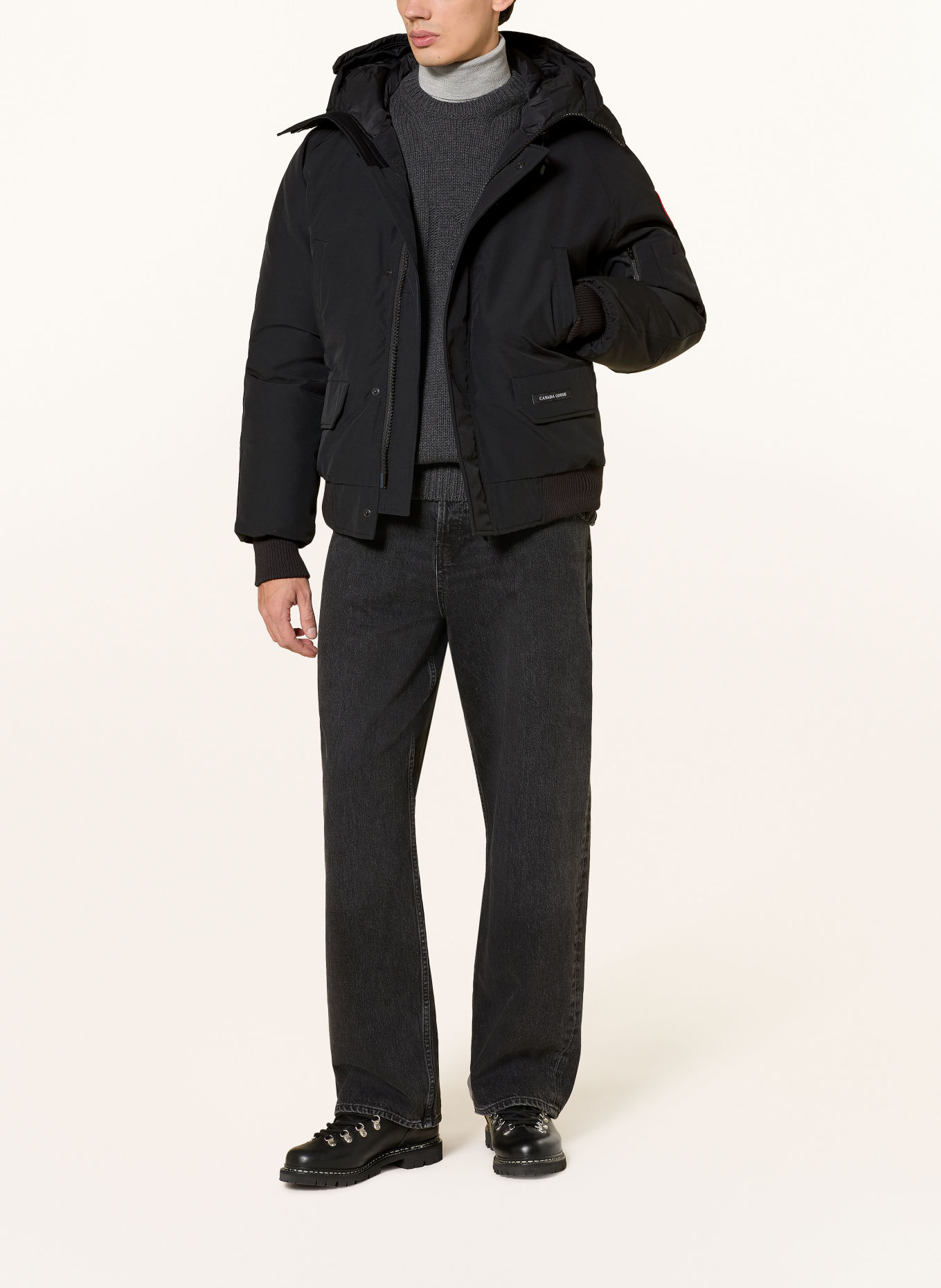 CANADA GOOSE Down jacket CHILLIWACK: BLACK