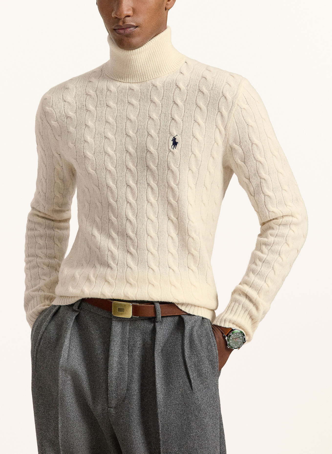 POLO RALPH LAUREN Turtleneck sweater: CREAM