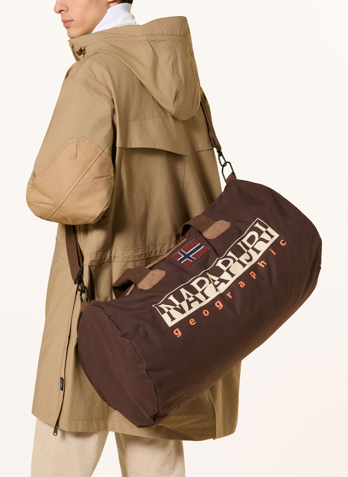 NAPAPIJRI Travel bag BERING 3: DARK BROWN