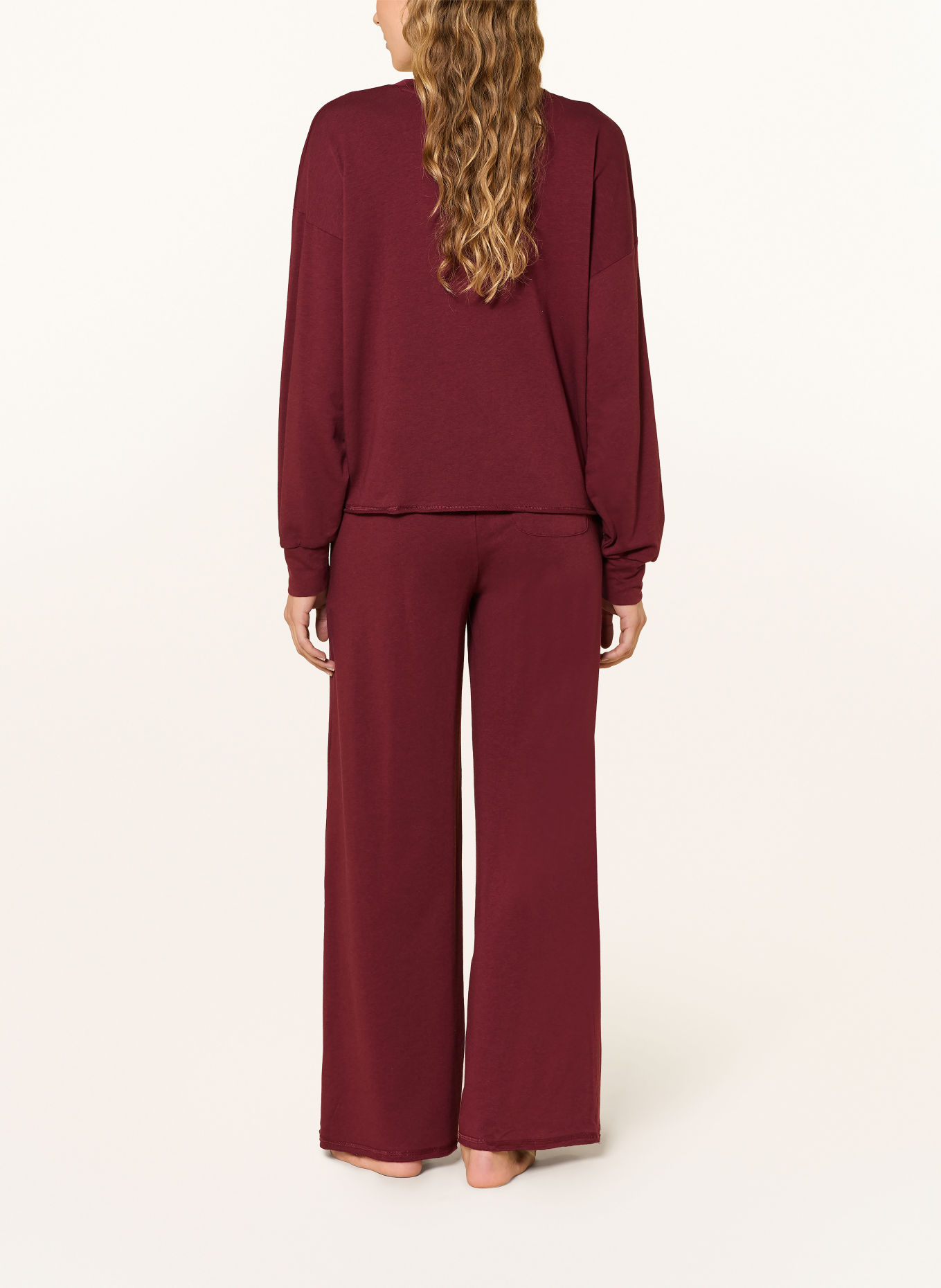 POLO RALPH LAUREN Lounge set: DARK RED / WHITE / BLACK
