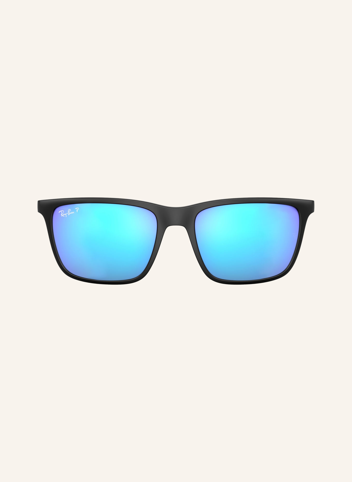 Ray-Ban Solbrille RB4385: MATSORT/GRØN POLARISERET