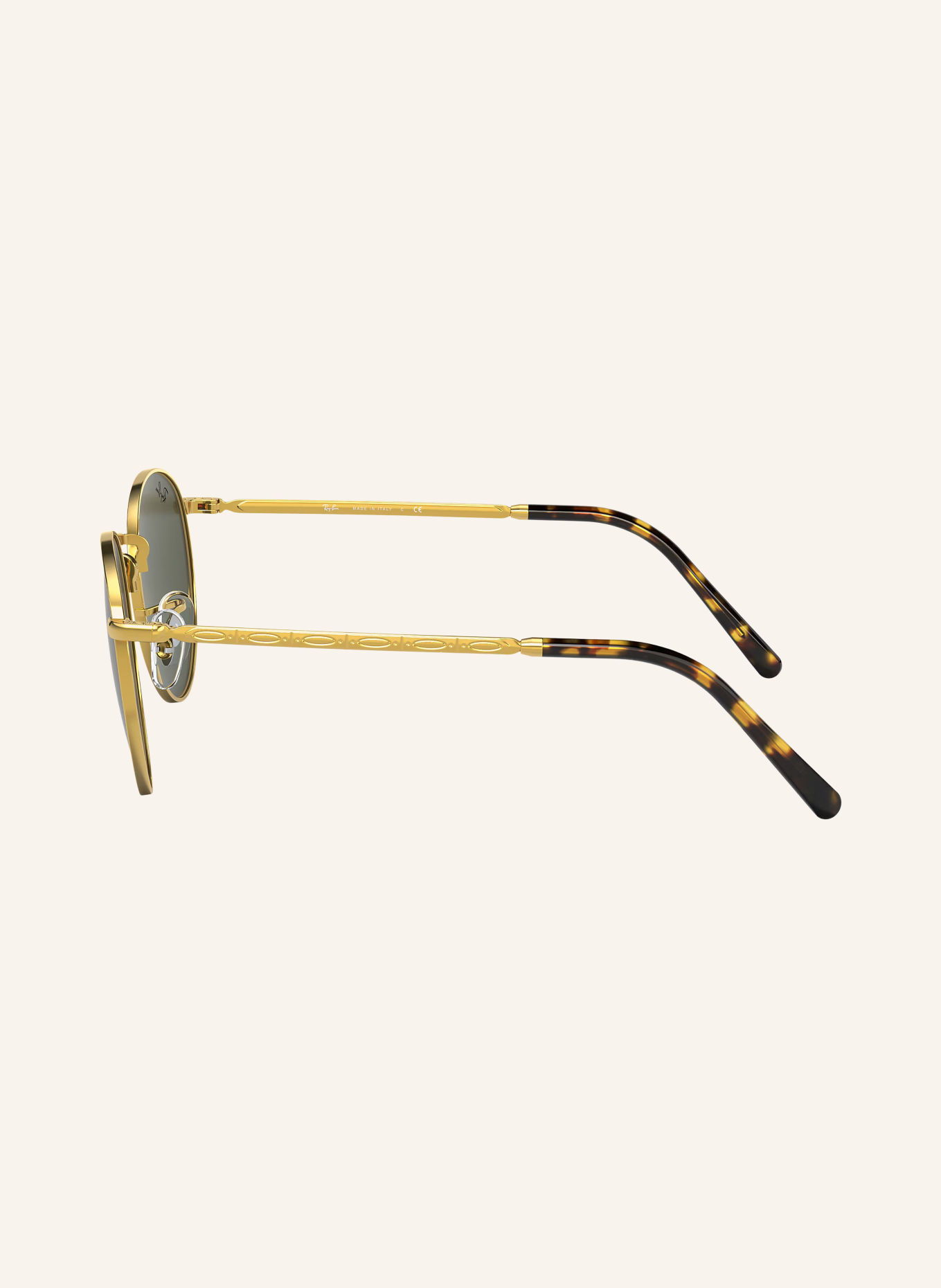 Ray-Ban Solbrille RB3637 NEW ROUND: GULD/ MØRKE GRØNT