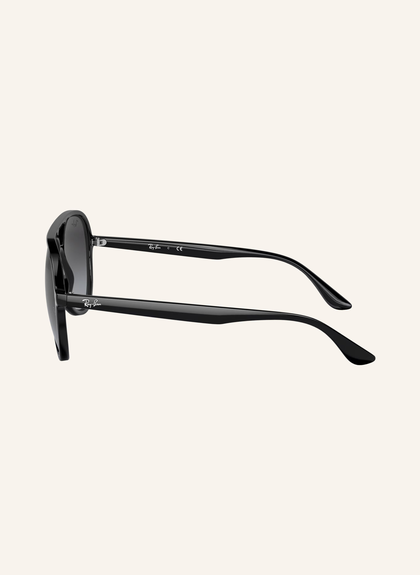 Ray-Ban Solbrille RB4376: SORT/GRÅ FARVEOVERGANG