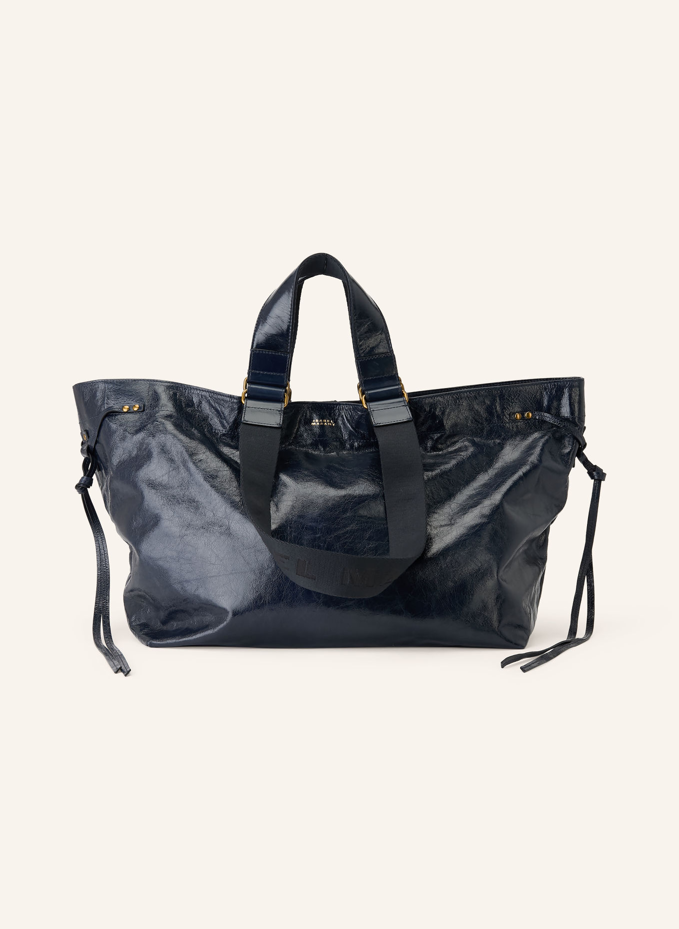 ISABEL MARANT Shopper WARDY: SCHWARZ / GOLD
