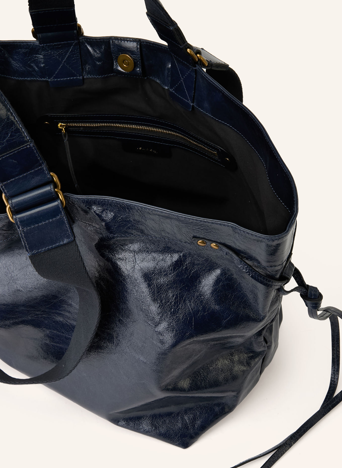 ISABEL MARANT Shopper WARDY: SCHWARZ / GOLD