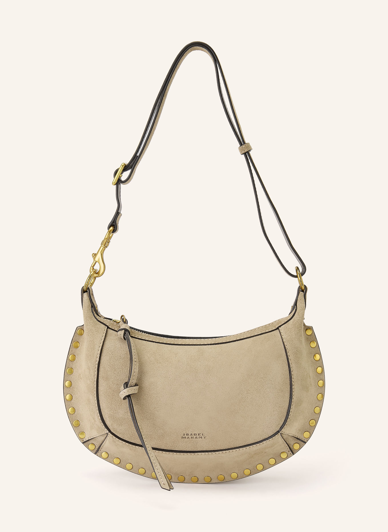 ISABEL MARANT Umhängetasche OSKAN MOON: BEIGE / GOLD