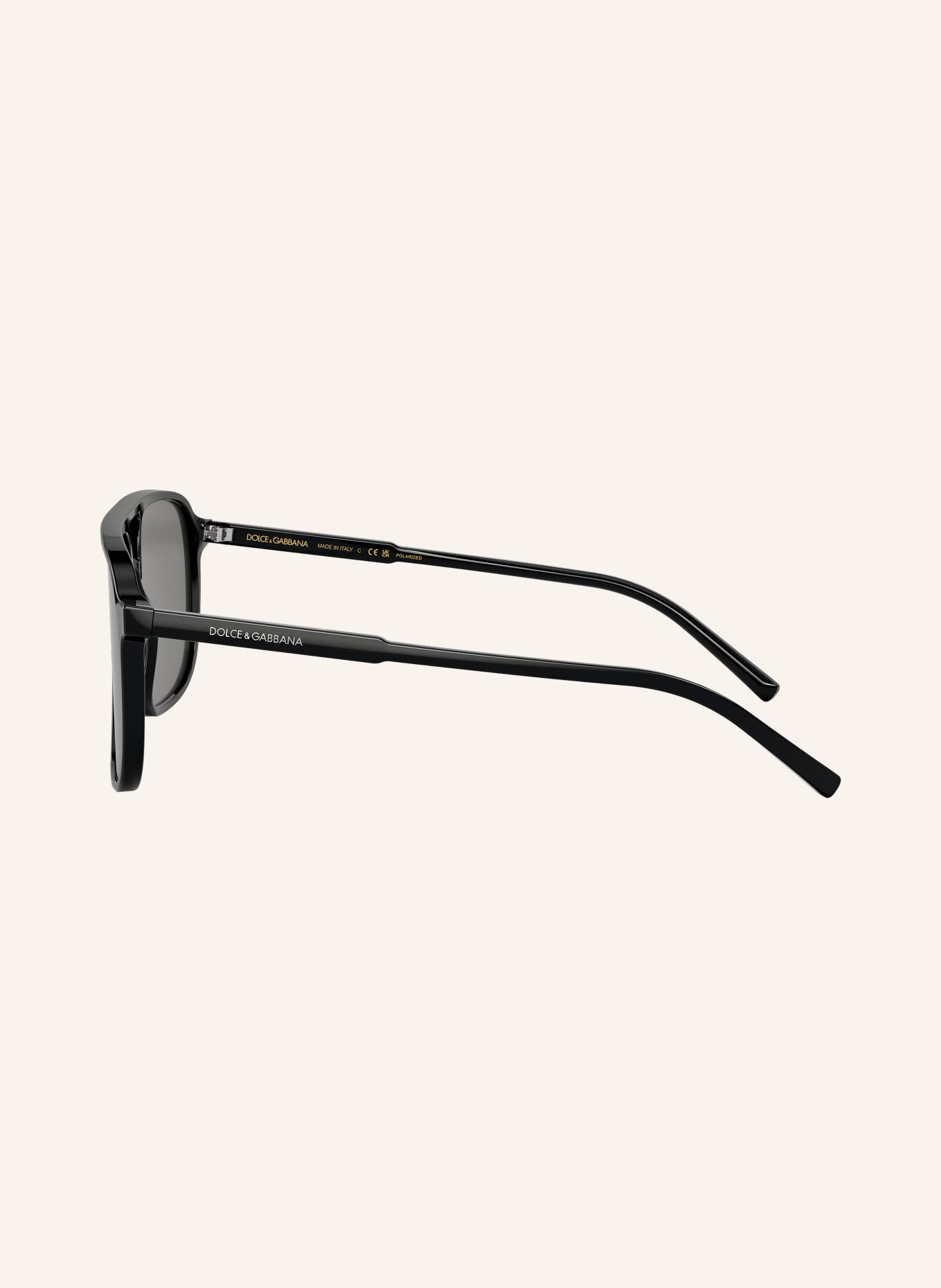DOLCE & GABBANA Sonnenbrille DG4423F: SCHWARZ/ DUNKELGRAU POLARISIERT