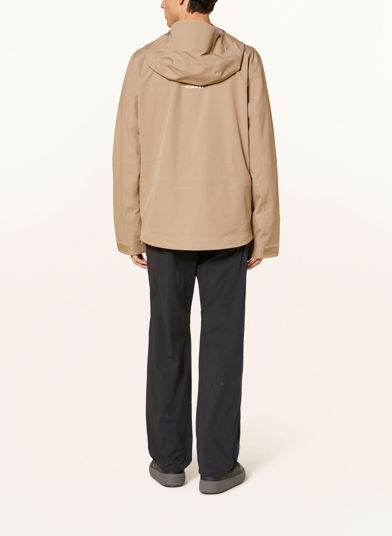 MAMMUT Hardshell-Skijacke STONEY: BEIGE / DUNKELGRAU
