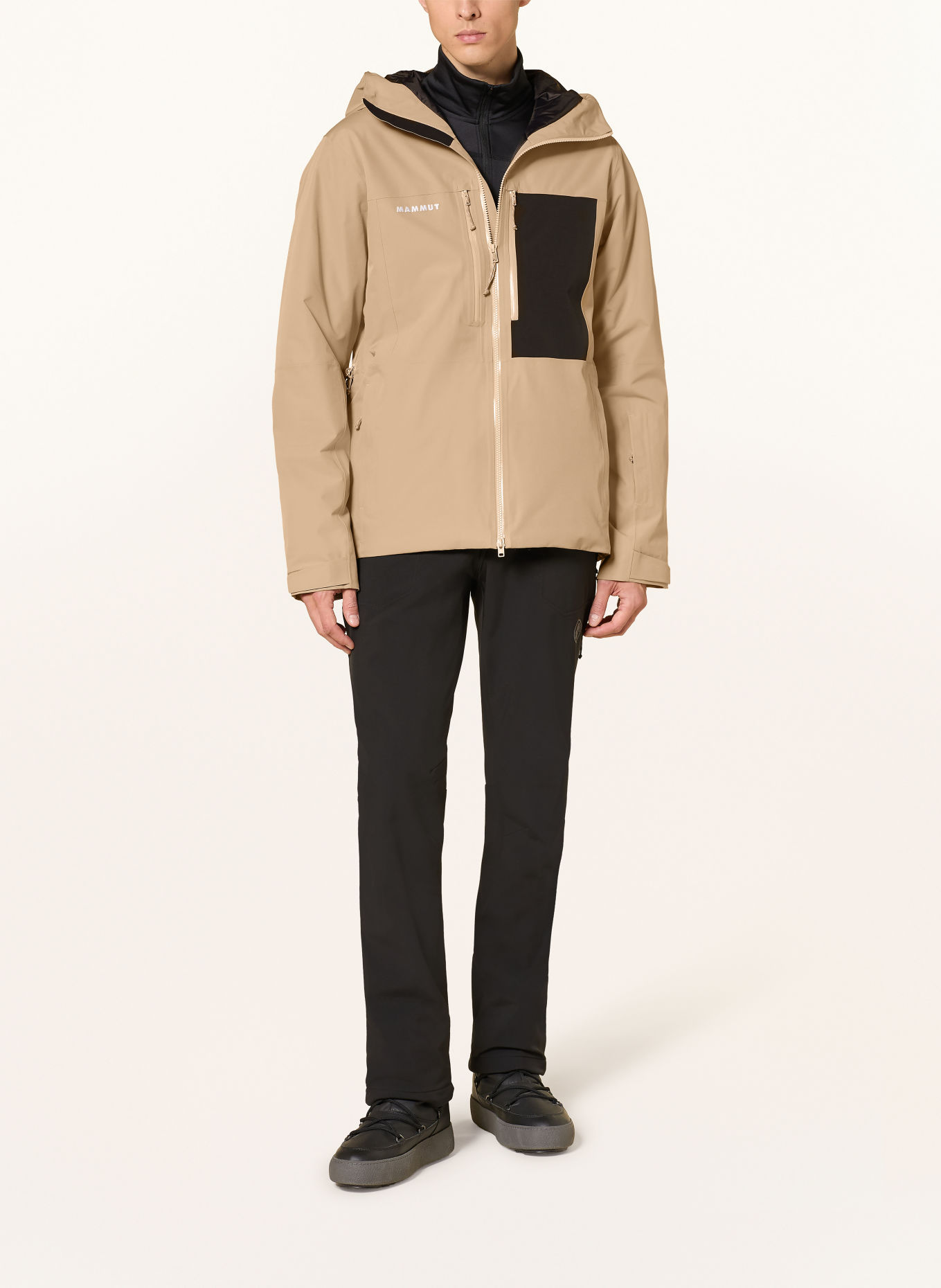 MAMMUT Skijacke STONEY: BEIGE / DUNKELGRAU
