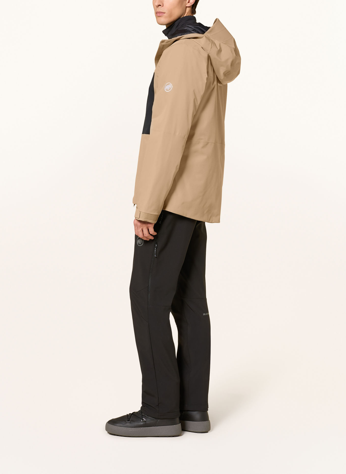 MAMMUT Skijacke STONEY: BEIGE / DUNKELGRAU
