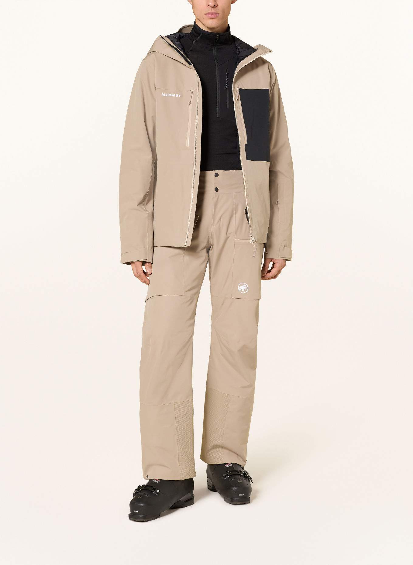 MAMMUT Ski pants STONEY: BEIGE