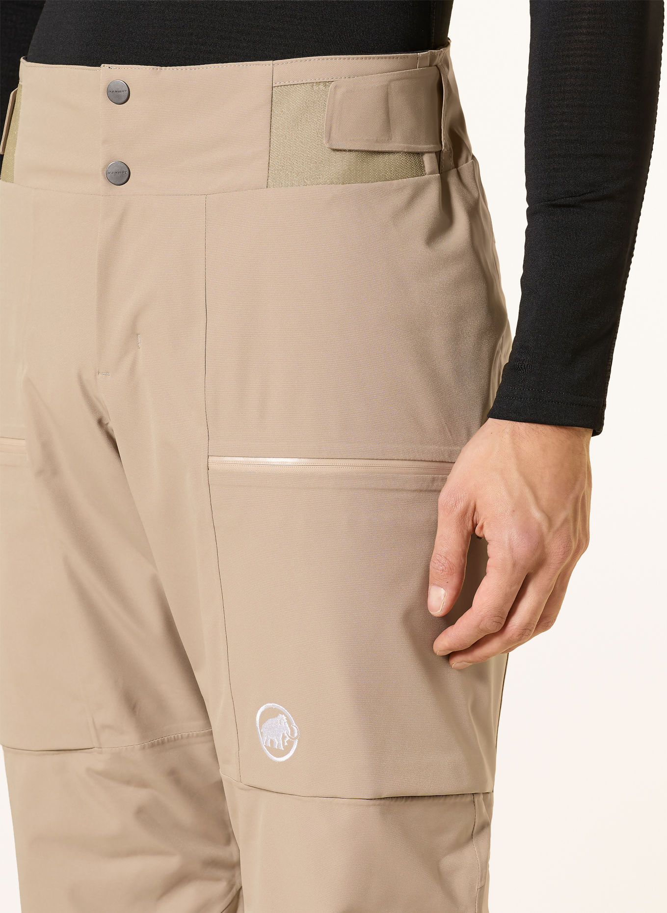 MAMMUT Ski pants STONEY: BEIGE