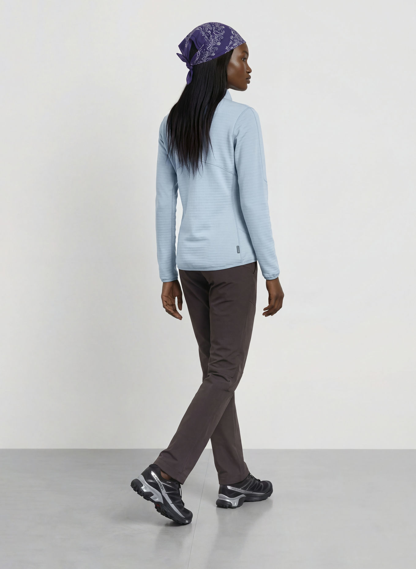 icebreaker Midlayer-jas MERINO 400 REALFLEECE DESCENDER: LICHTBLAUW