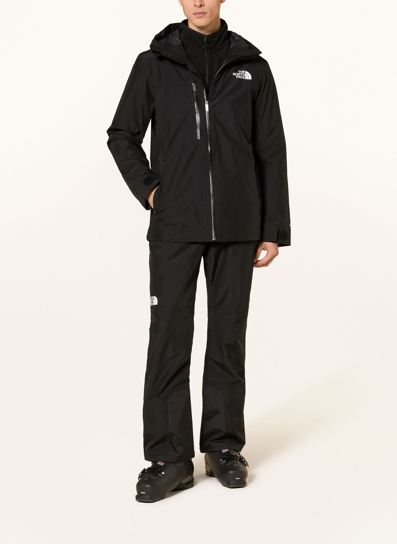 THE NORTH FACE Ski jacket DESCENDIT: BLACK / WHITE