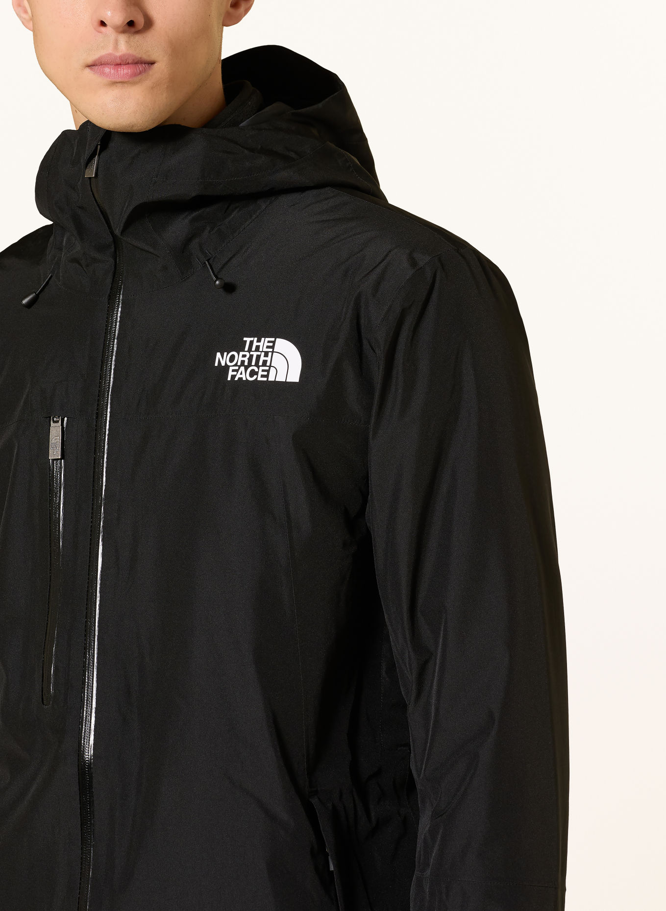 THE NORTH FACE Ski jacket DESCENDIT: BLACK / WHITE